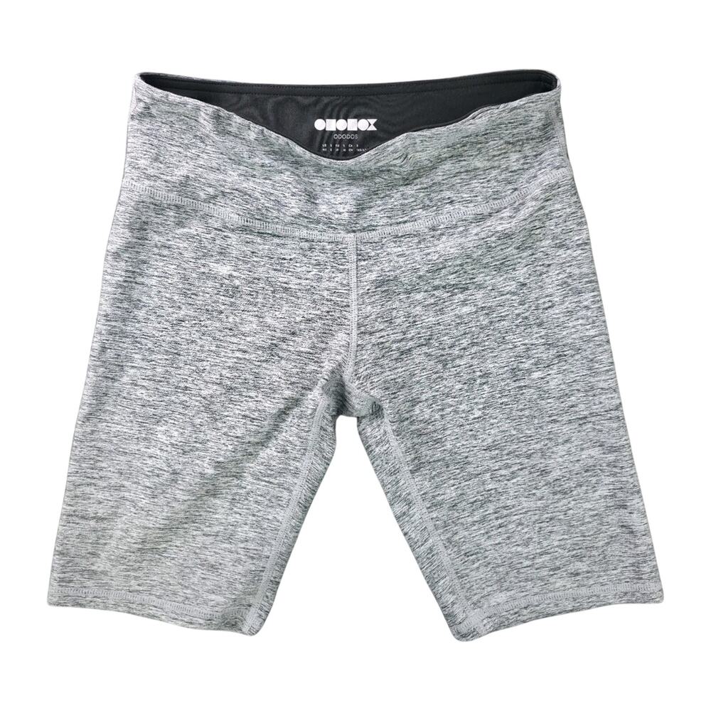 Ododos Womens Workout Shorts Athletic Biker, 7” Inseam, Size Small Gray/Black